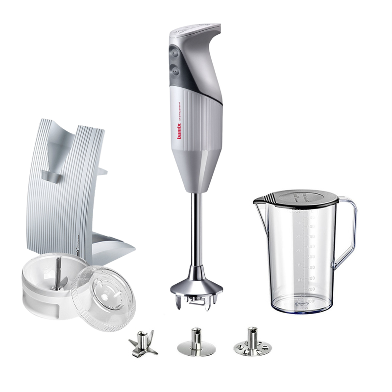 bamix SwissLine hand blender set in black